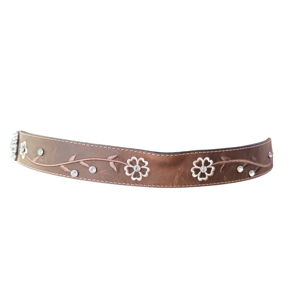 Ariat Isabella Leather Rhinestone Floral Western Belt A1510202 Size L EUC
Woman - Picture 12 of 13